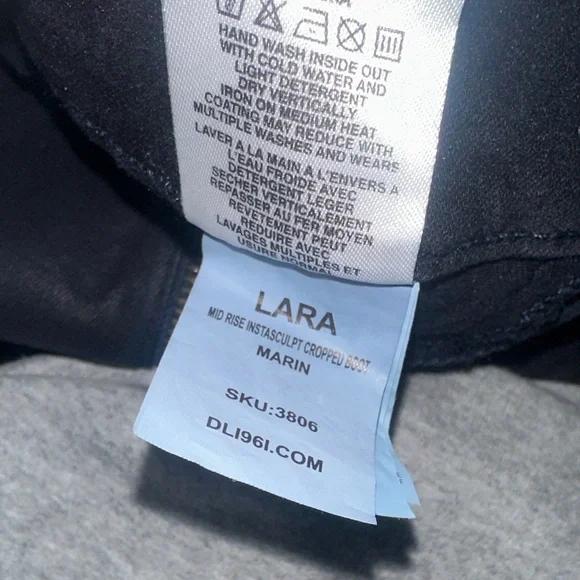 DL1961 Lara Midrise Intrasculpt Cropped Boot Jeans - Picture 7 of 10
